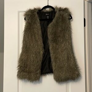 Faux fur vest